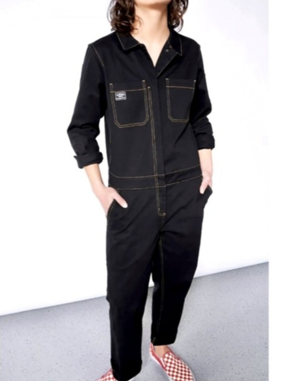 Wildfang The Essential Coverall Black Jumpsuit Heavy Cotton Playsuit XL